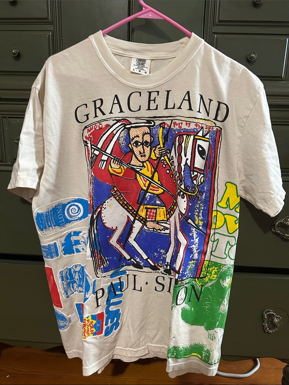 Grace Multicolor Graphic Short-Sleeve Tee - Cream Base